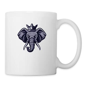 Elephant Head Crown - Mug - white - Right