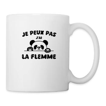 Ich kann nicht, ich bin faul - Tasse - Weiß - Rechts