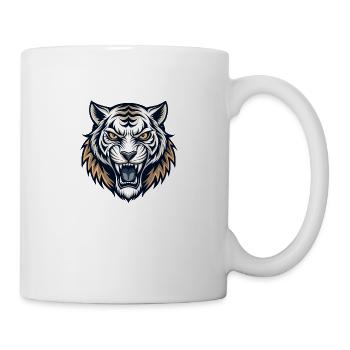 Powerful tiger head - Mug - white - Right