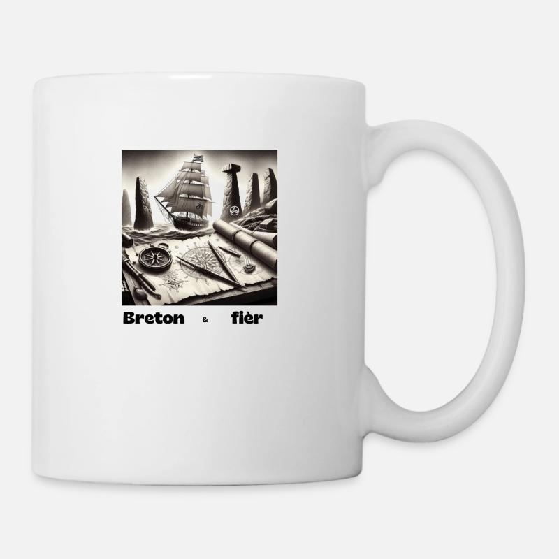 Breton fière - Mug blanc - blanc