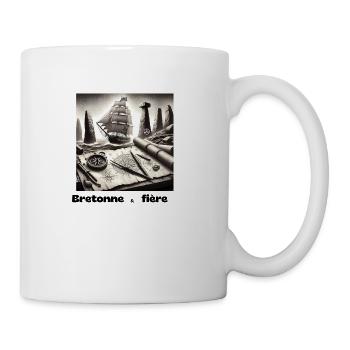 Bretonne fière - Mug blanc - blanc - Droite