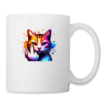 Drôle de chat maléfique - Mug blanc - blanc - Droite
