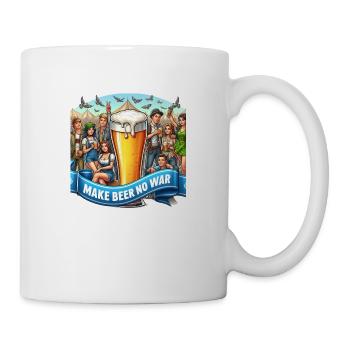 Make Beer no War 6 - Tasse - Weiß - Rechts