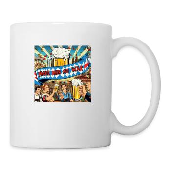 MAKE BEER NO WAR 3 - Tasse - Weiß - Rechts