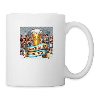 Make Beer no War 5 - Tasse - Weiß - Rechts