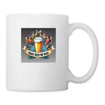 make Beer No War Logo - Tasse - Weiß - Rechts
