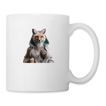 Frau Fuchs - Tasse - Weiß - Rechts