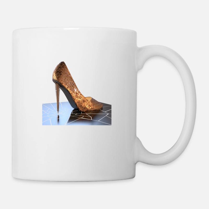 Metal High Heels - Mug - white
