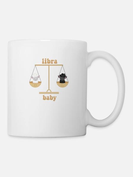 libra baby - Tasse - Weiß