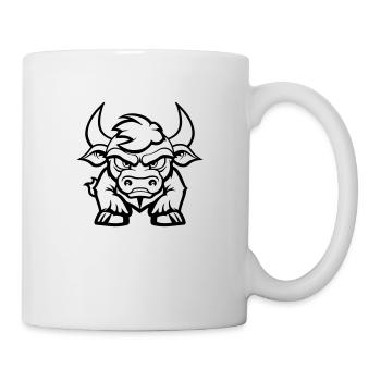 stier - Tasse - Weiß - Rechts