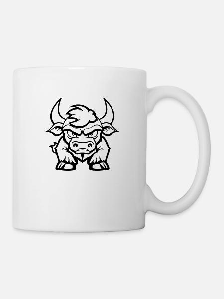 taureau - Mug blanc - blanc