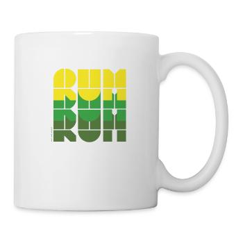 Rum Love Design in Neon Grün Dunkelgrün - Tasse - Weiß - Rechts