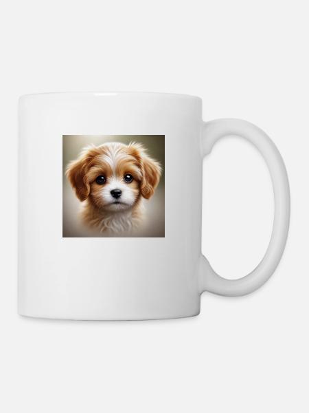 Cute Little Puppy - Mug - white