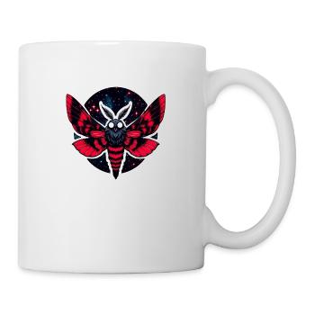 Cosmic Moth - Art Folklore Mothman - Mug - white - Right