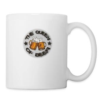 The Queen of Beer T-shirt - Mug - white - Right