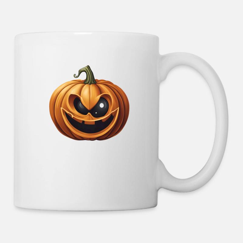 Crazy Halloween Pumpkin - Mug - white