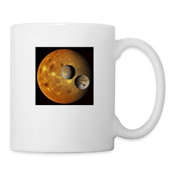 Gelbe Welten - Tasse - Weiß - Rechts