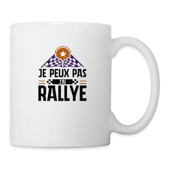 I can't I rallied - Mug - white - Right
