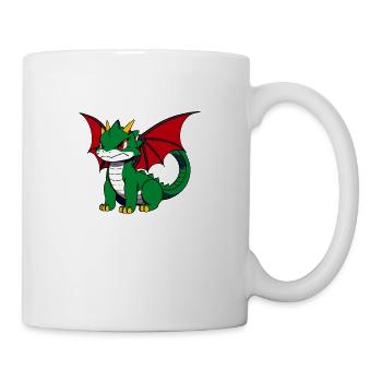 Cute Grumpy Dragon - Mug - white - Right