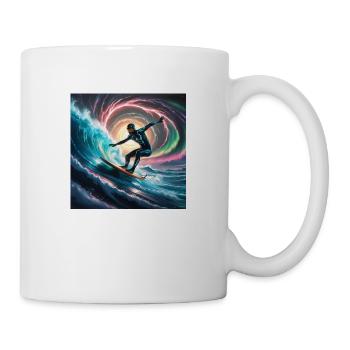 Pulsar Surfer – A Sci-Fi Adventure on a Cosmic Scale - Mug - white - Right