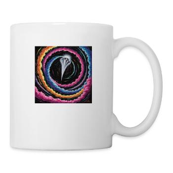 Kosmischer Tanz – Eine Reise durch die Galaxie - Tasse - Weiß - Rechts
