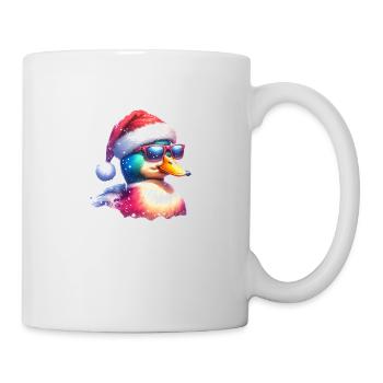 Cute Cool Duck Christmas - Mug - white - Right