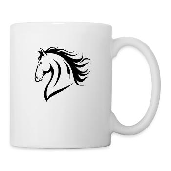 Cheval Équitation Équitation - Mug blanc - blanc - Droite