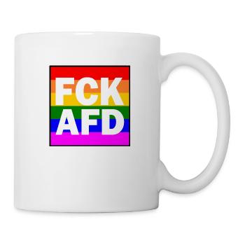 Fck afd - Tasse - Weiß - Rechts