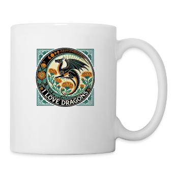 I Love Dragons - Mug - white - Right