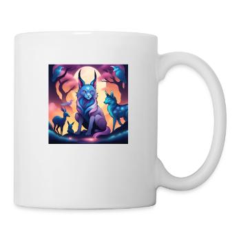 Fabelwesen Luchs - Tasse - Weiß - Rechts