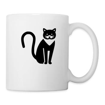 Katze - Tasse - Weiß - Rechts