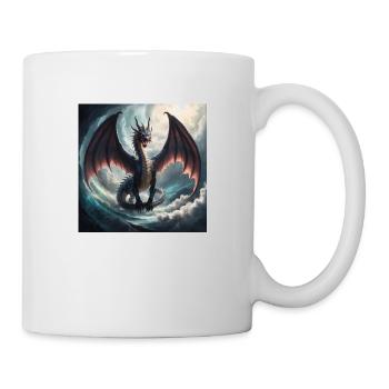 Dragon majestueux - Mug blanc - blanc - Droite