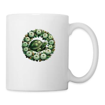 Kasten-Schildkröte - Tasse - Weiß - Rechts