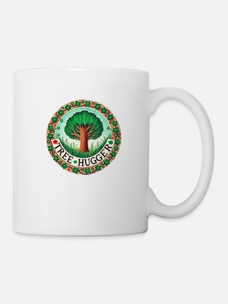 Baum-Umarmer - Tasse - Weiß