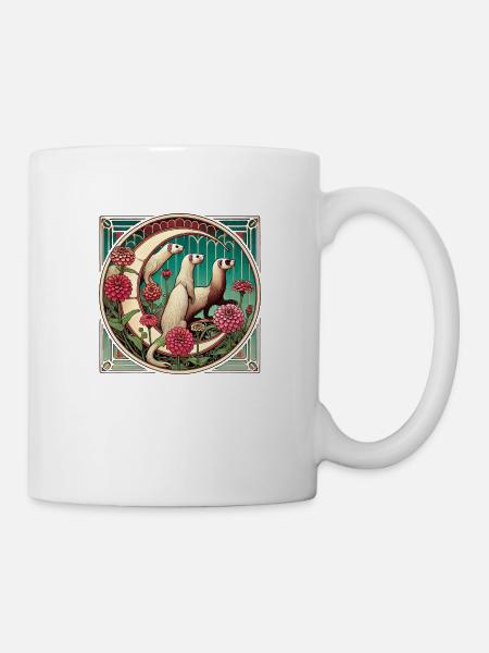 Frettchen - Tasse - Weiß
