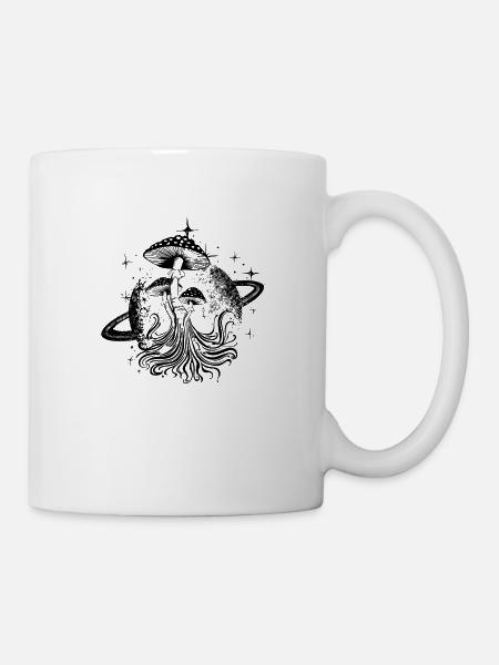Space Mushroom - Tasse - Weiß