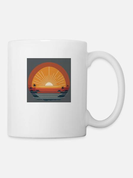 Sunset - Tasse - Weiß