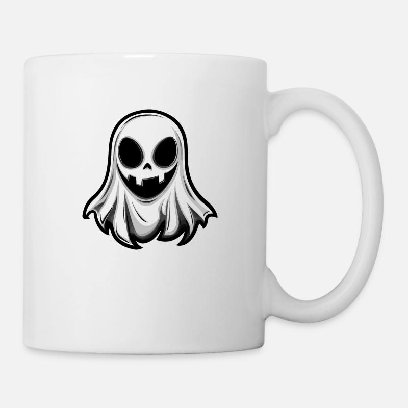 Bande dessinée fantôme d’Halloween - Mug blanc - blanc