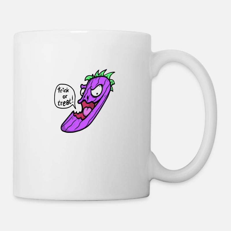 Spooky Halloween Pumpkin: Trick or Treat? - Mug - white