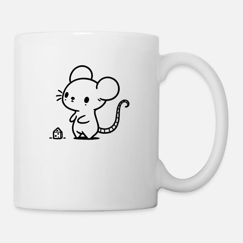 Maus - Tasse - Weiß