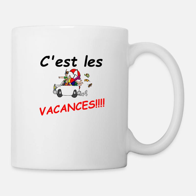 vacances - Mug blanc - blanc