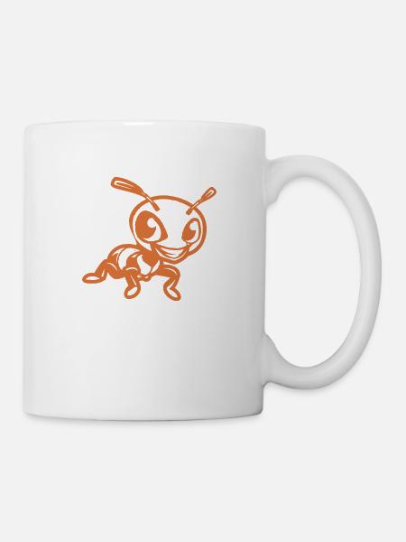 ameise comic - Tasse - Weiß