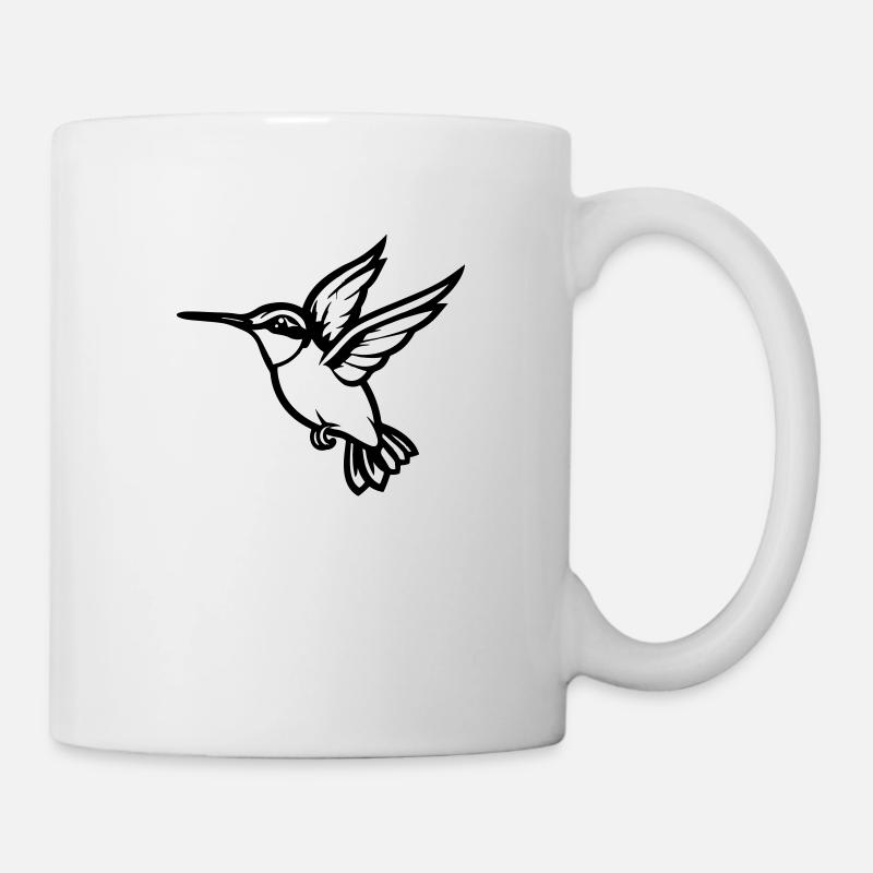 kolibri vogel - Tasse - Weiß