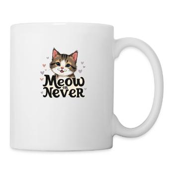 Süßes Kätzchen Mieze Katze - Tasse - Weiß - Rechts