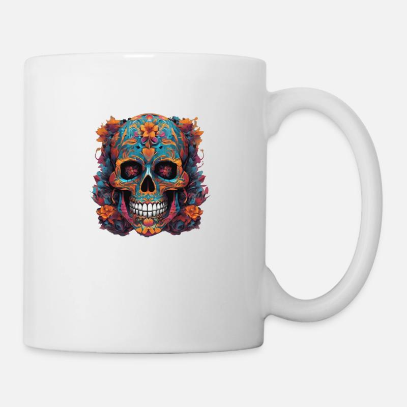 Toten Skull – Einzigartig auch im Alltag! - Tasse - Weiß