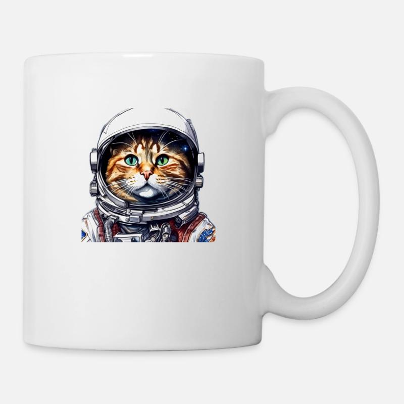 CHAT ASTRONAUTE1 - Mug blanc - blanc