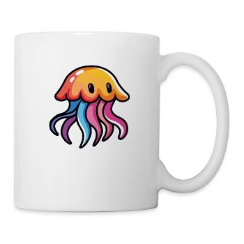 qualle - Tasse - Weiß - Rechts