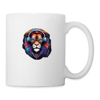 Techno Lion - Mug blanc - blanc - Droite