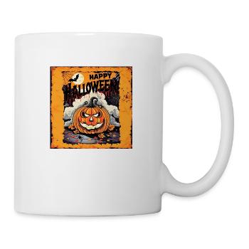 happy Halloween pumpkin - Mug - white - Right