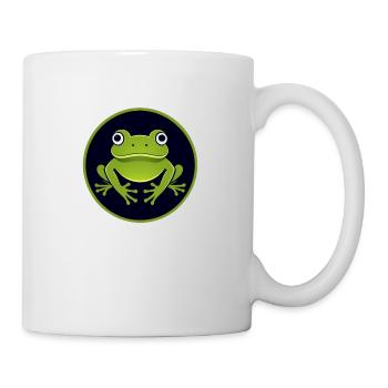 Quirliger Frosch - Tasse - Weiß - Rechts